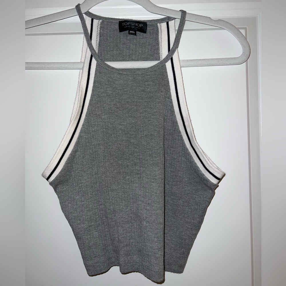 TOP SHOP GRAY TOP